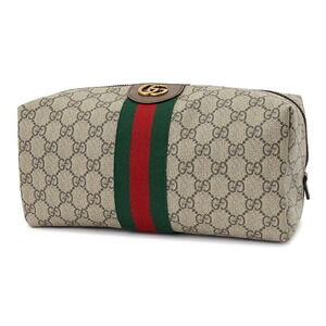Gucci Bag Pouch Brown Web Clutch